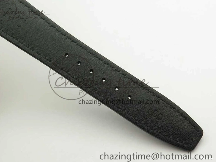 MIROTIME 1220 Portuguese Tourbillon IW5046 RG ZF Best Edition Gray Dial on Black Leather Strap SmoothTexture 7142